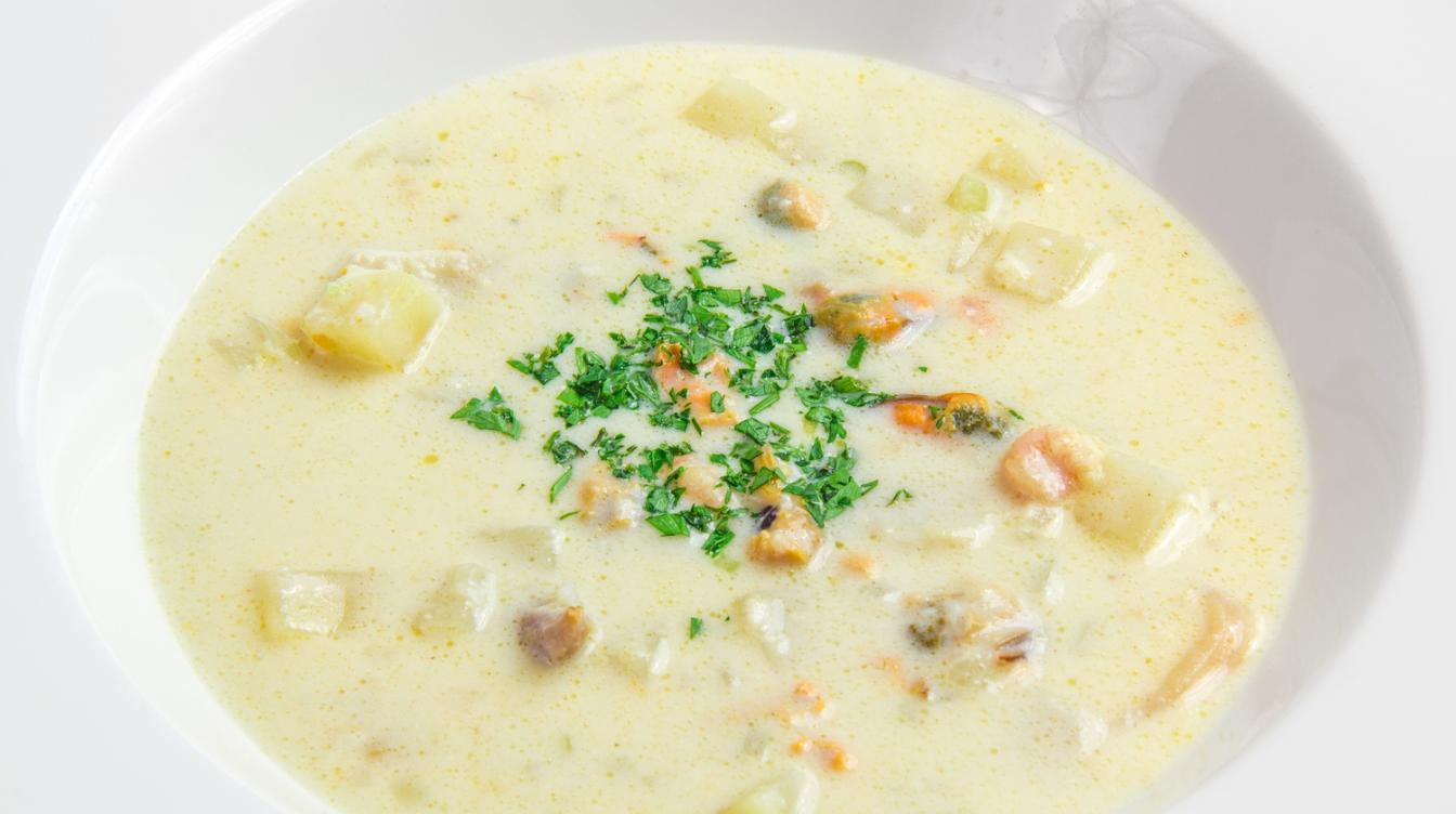 Гости попросят добавки: рецепт наваристого супа с картофелем и ветчиной